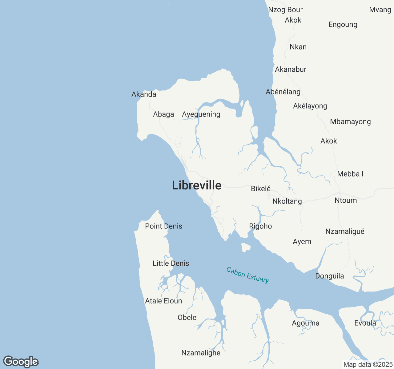 Map of Libreville