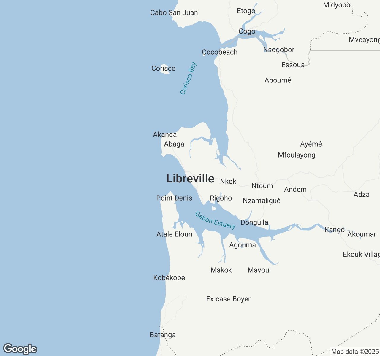 Map of Libreville